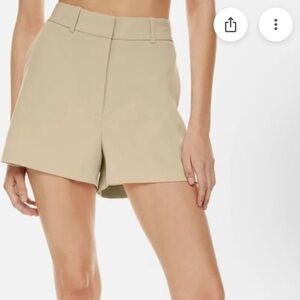 NWT Aritzia Babaton Agency High Waist Taupe Shorts